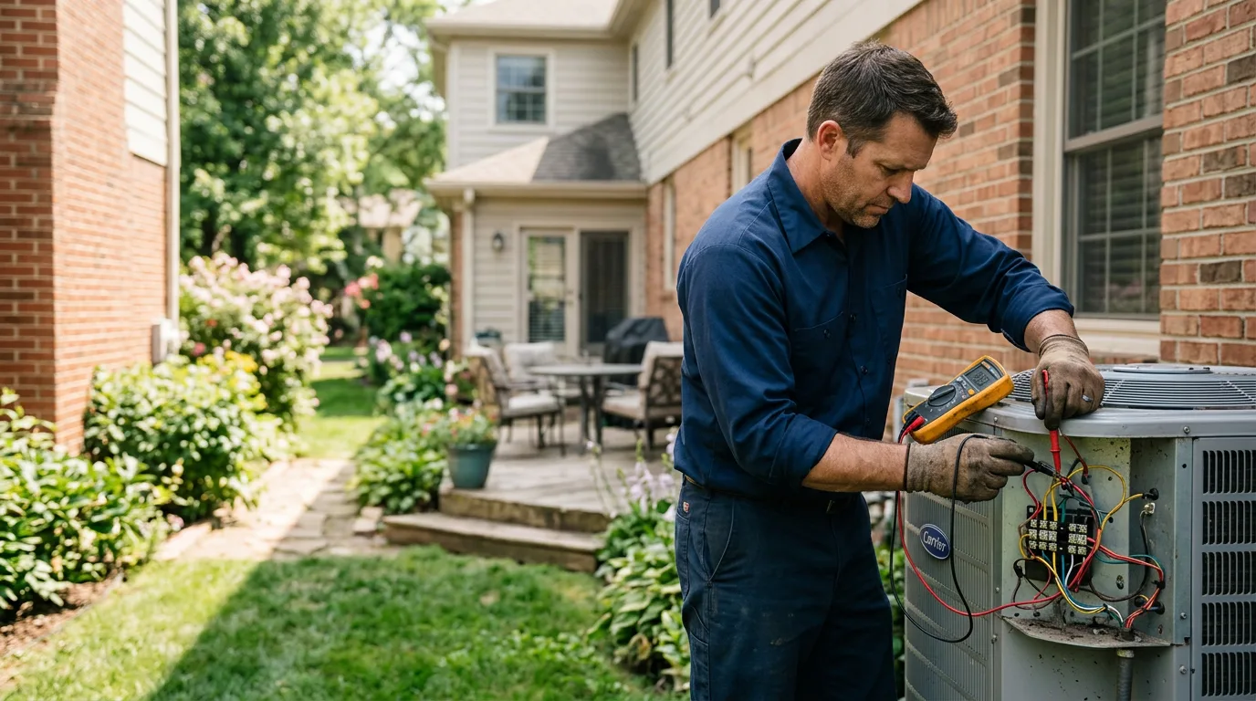 HVAC technician working near Brewster, MA